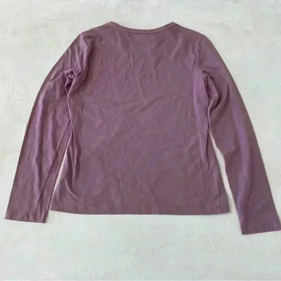 Loro Piana Purple Crewneck Long Sleeve Cotton Blend Size 48 - Picture 2 of 9
